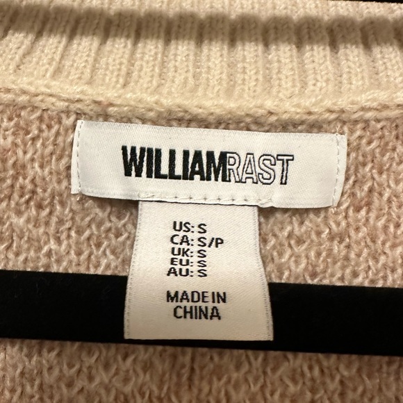 William Rast Cropped Knit Sweater Vest - Picture 2 of 3
